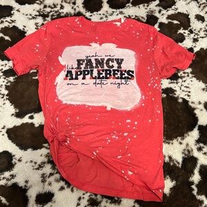 Red Graphic T-Shirt with Fun Text